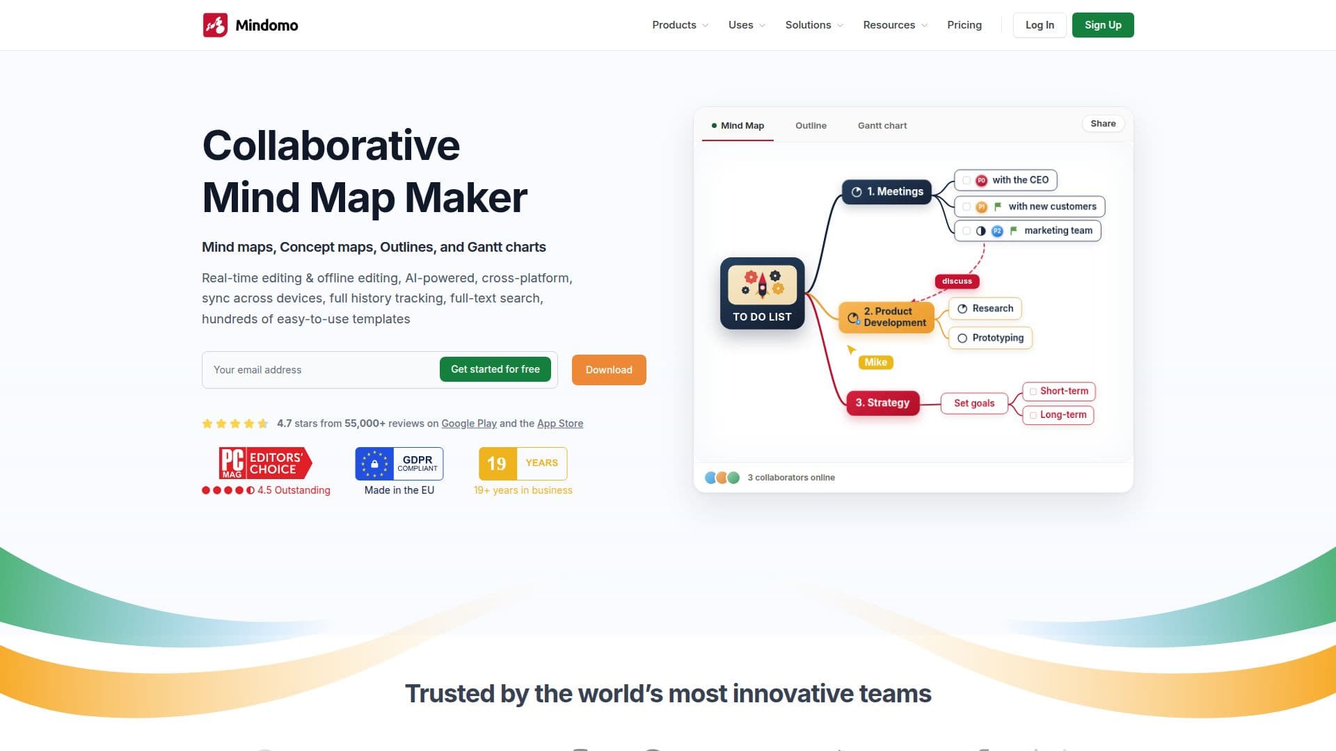 Mindomo - Collaborative Mind Map Maker screenshot
