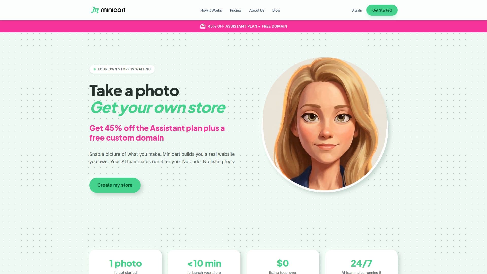 Minicart screenshot