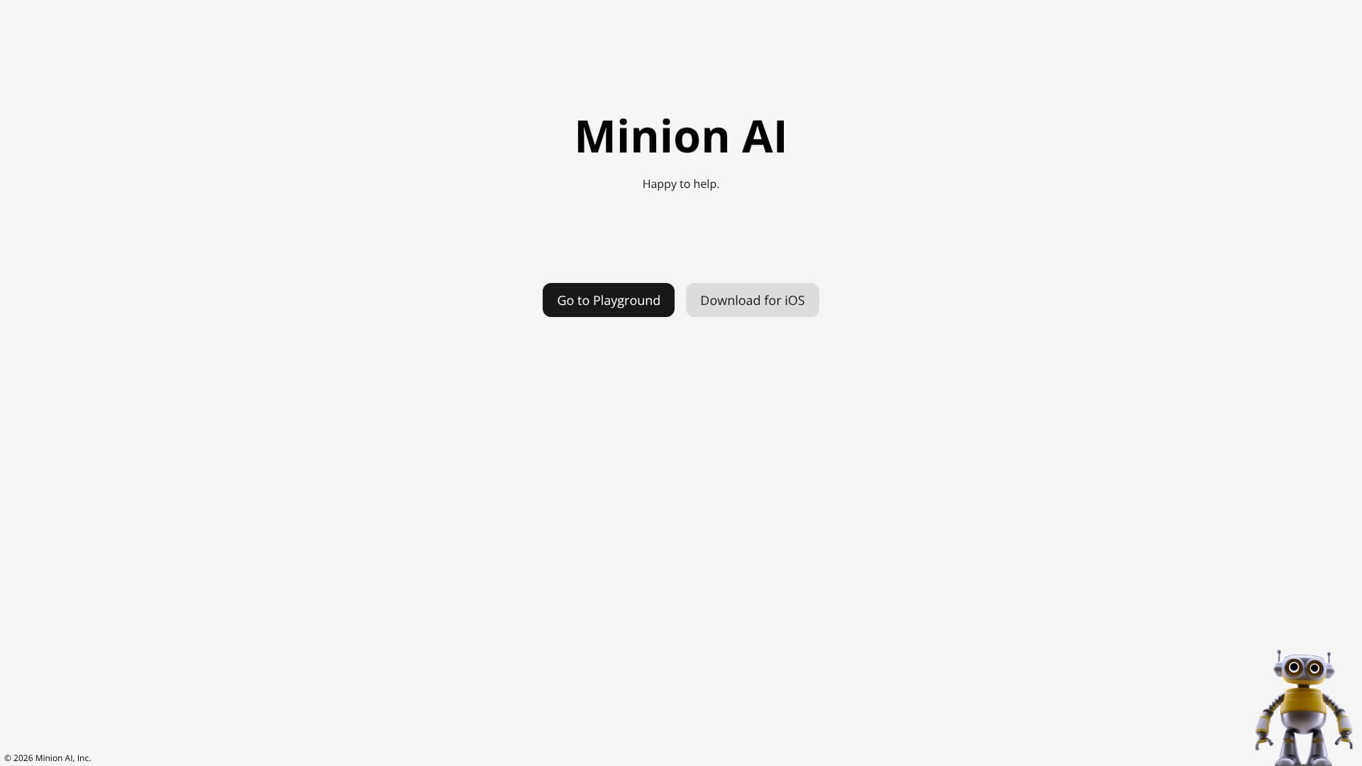 Tangkapan layar Minion AI
