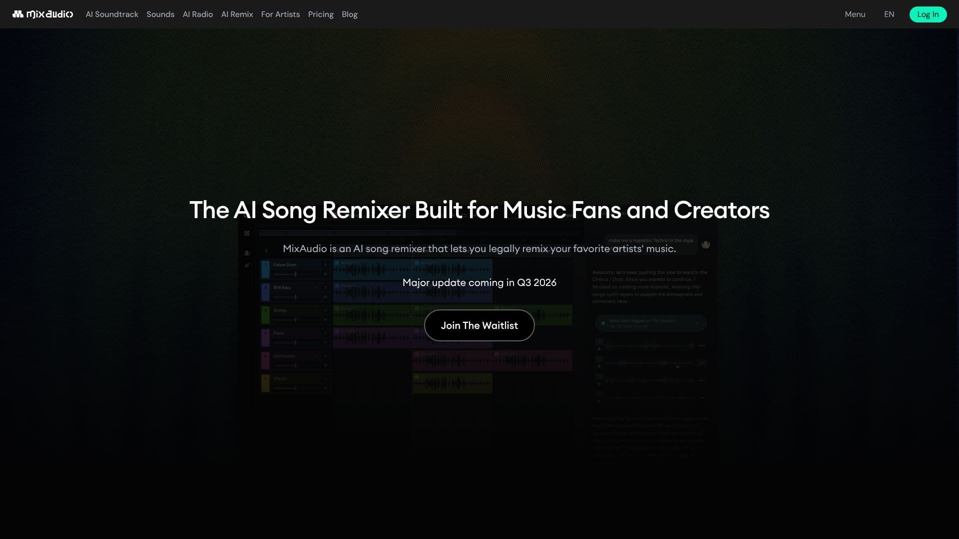 Screenshot von MixAudio