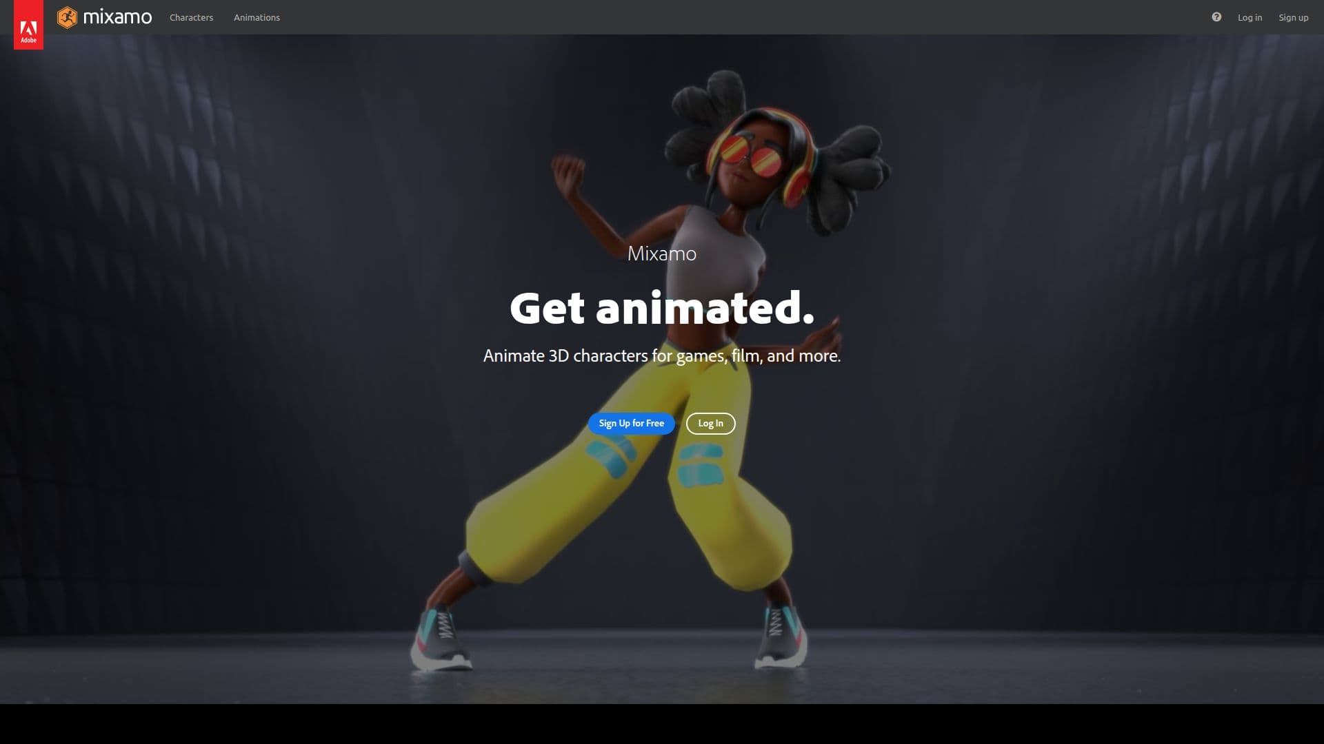 Mixamo 3D Animationswerkzeug screenshot