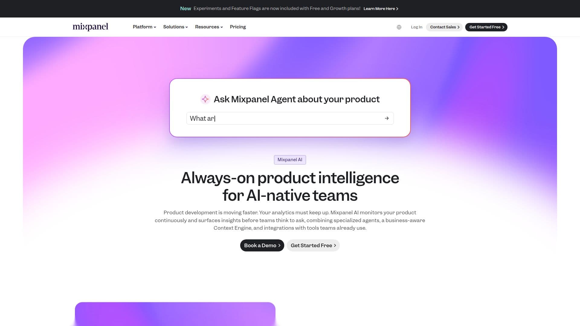 Mixpanel Spark AI screenshot