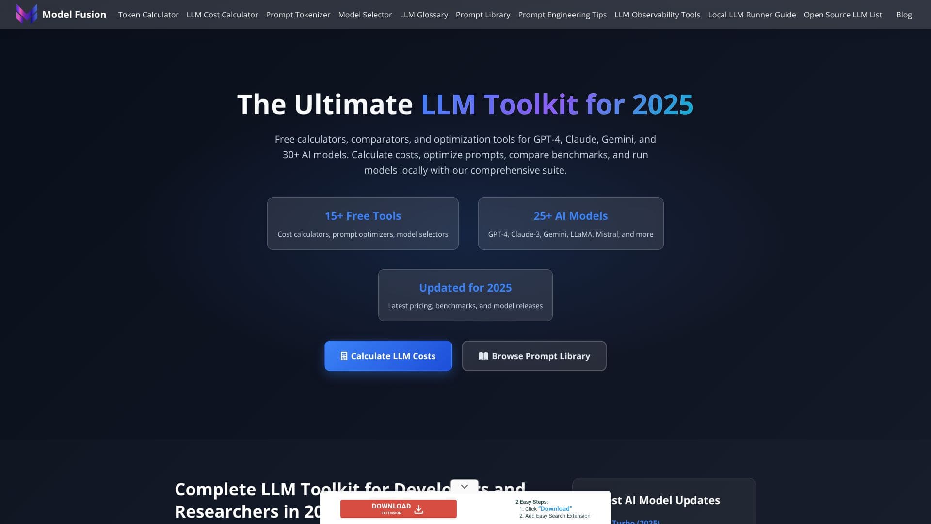 Screenshot von ModelFusion LLM Toolkit
