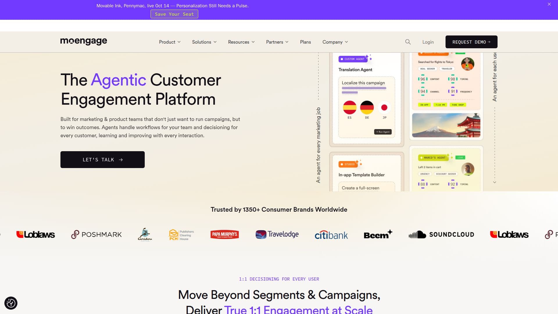 Скриншот MoEngage - Платформа взаимодействия с клиентами