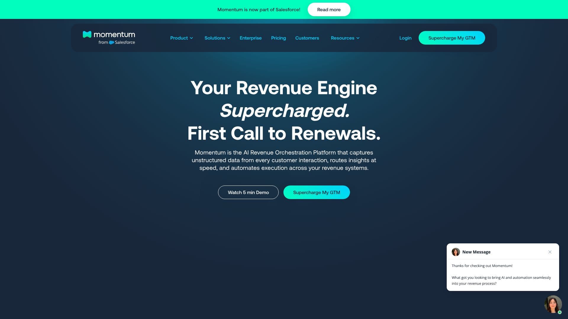Momentum: AI Revenue Orchestration 스크린샷