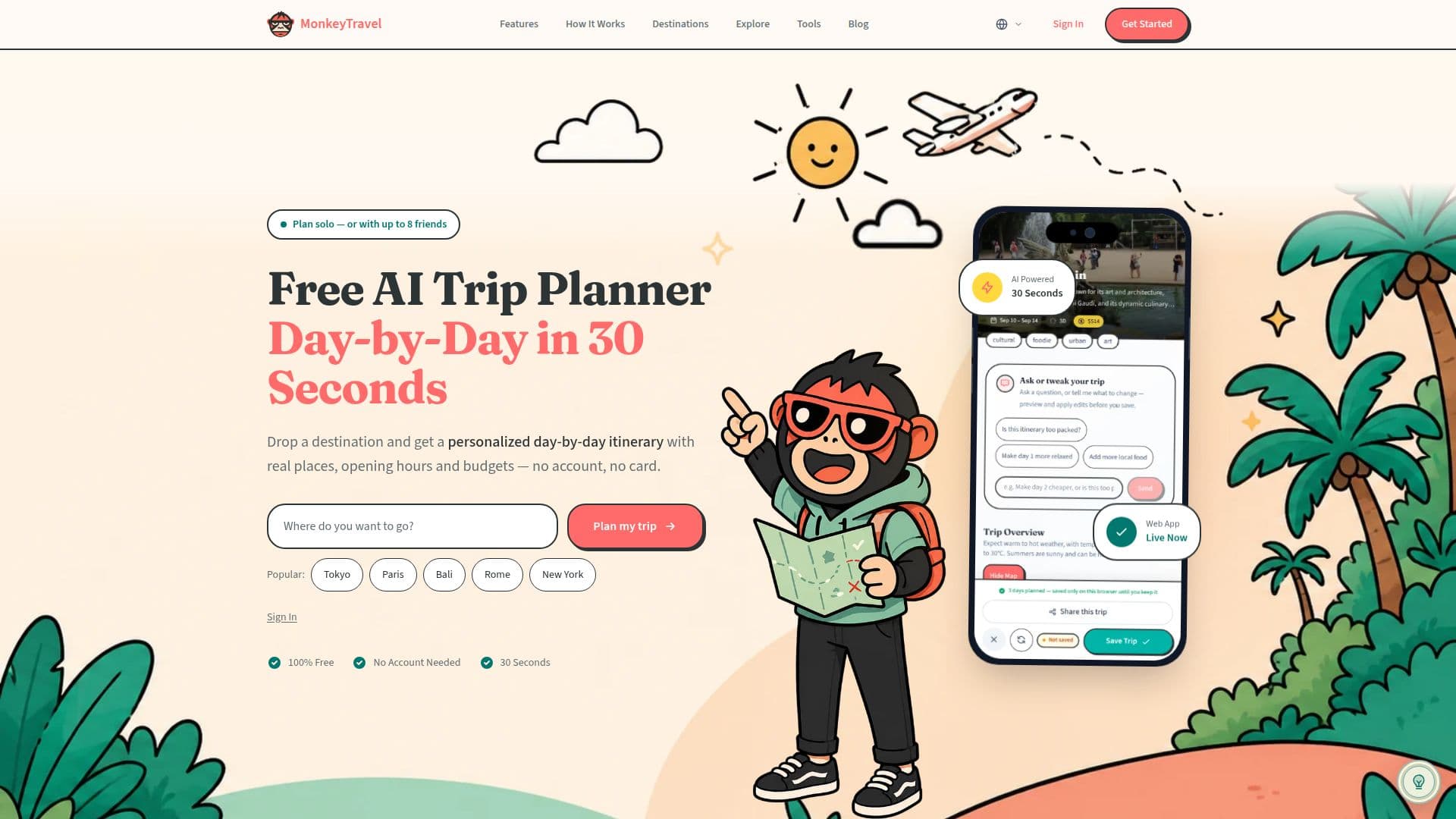 MonkeyTravel screenshot