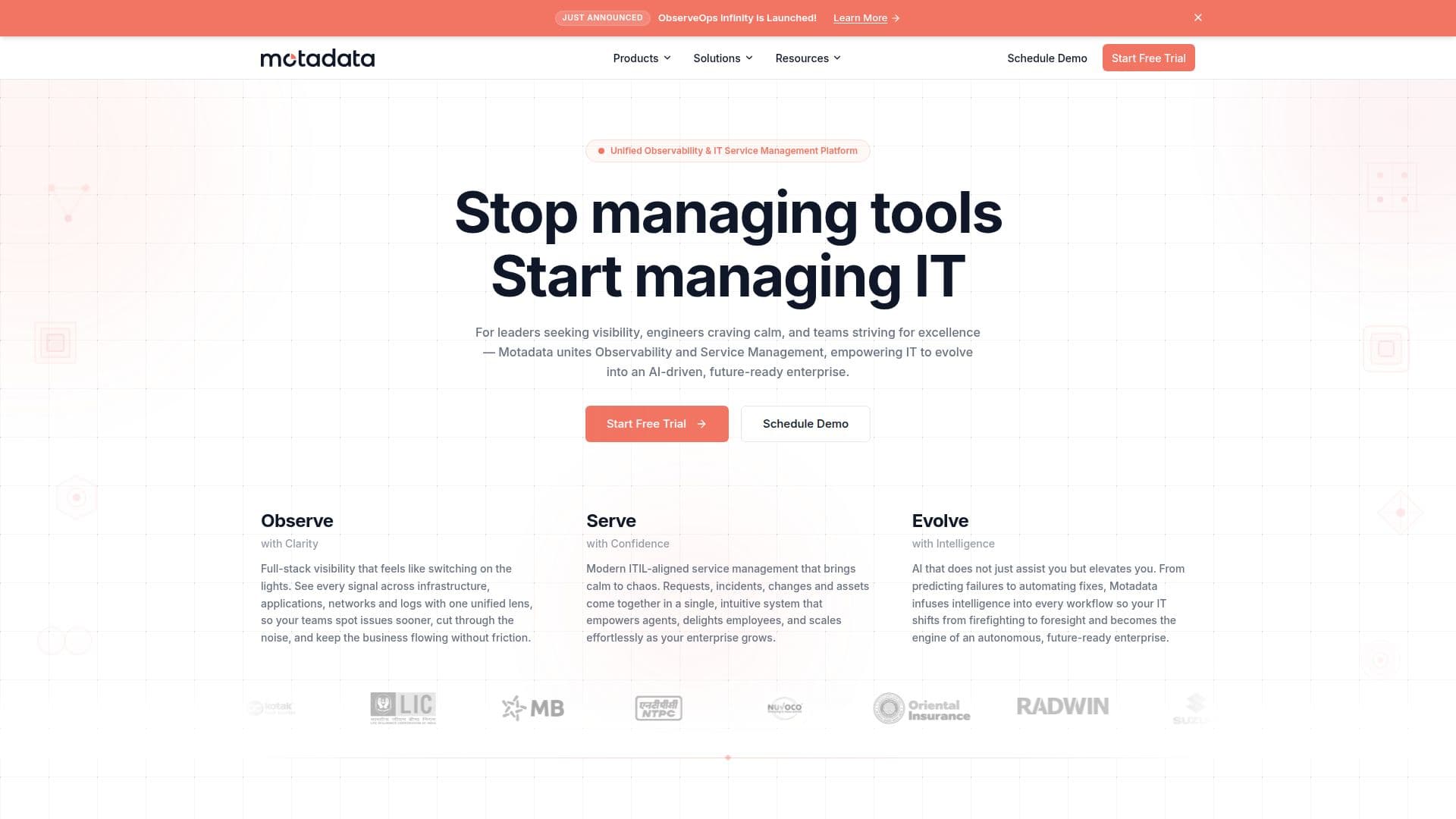 Motadata ObserveOps screenshot