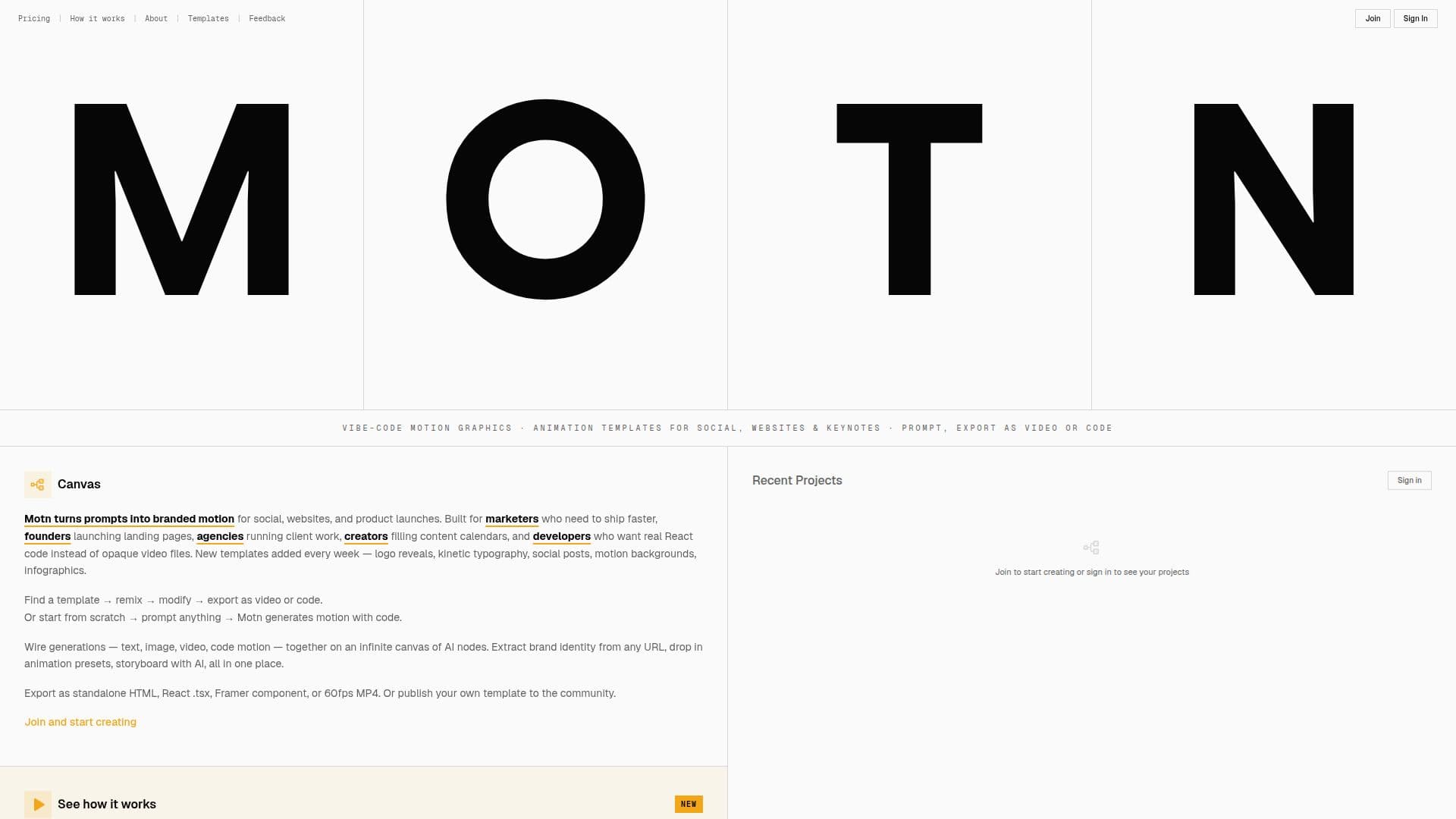 Motn screenshot