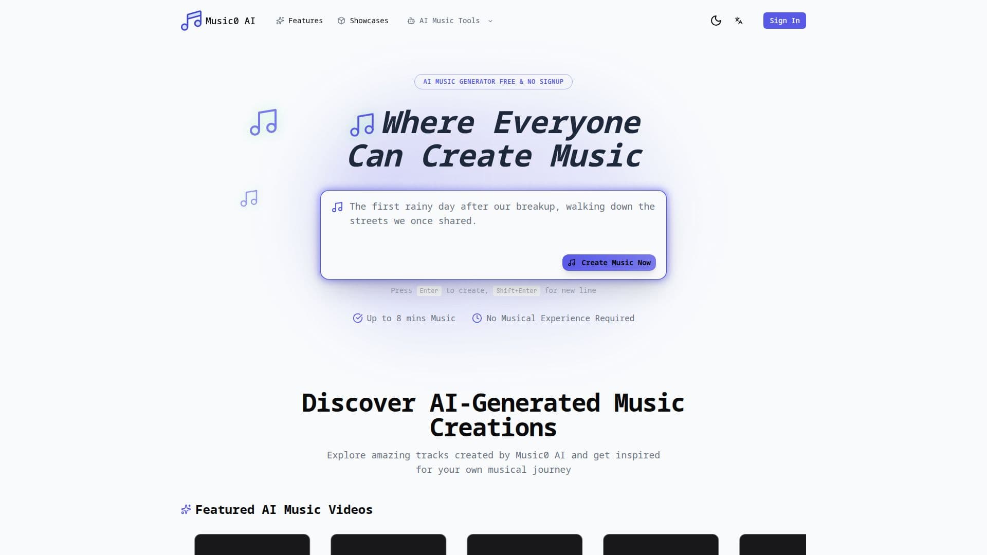 Music0 AI screenshot