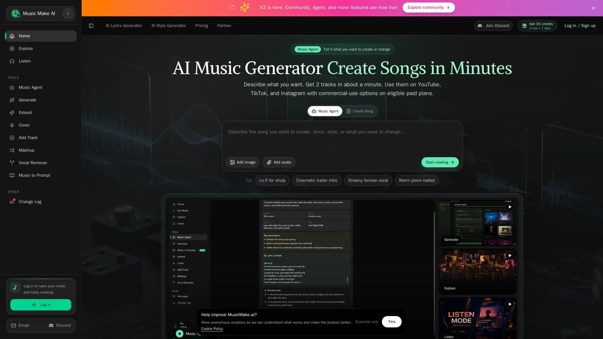 MusicMake.ai 截图