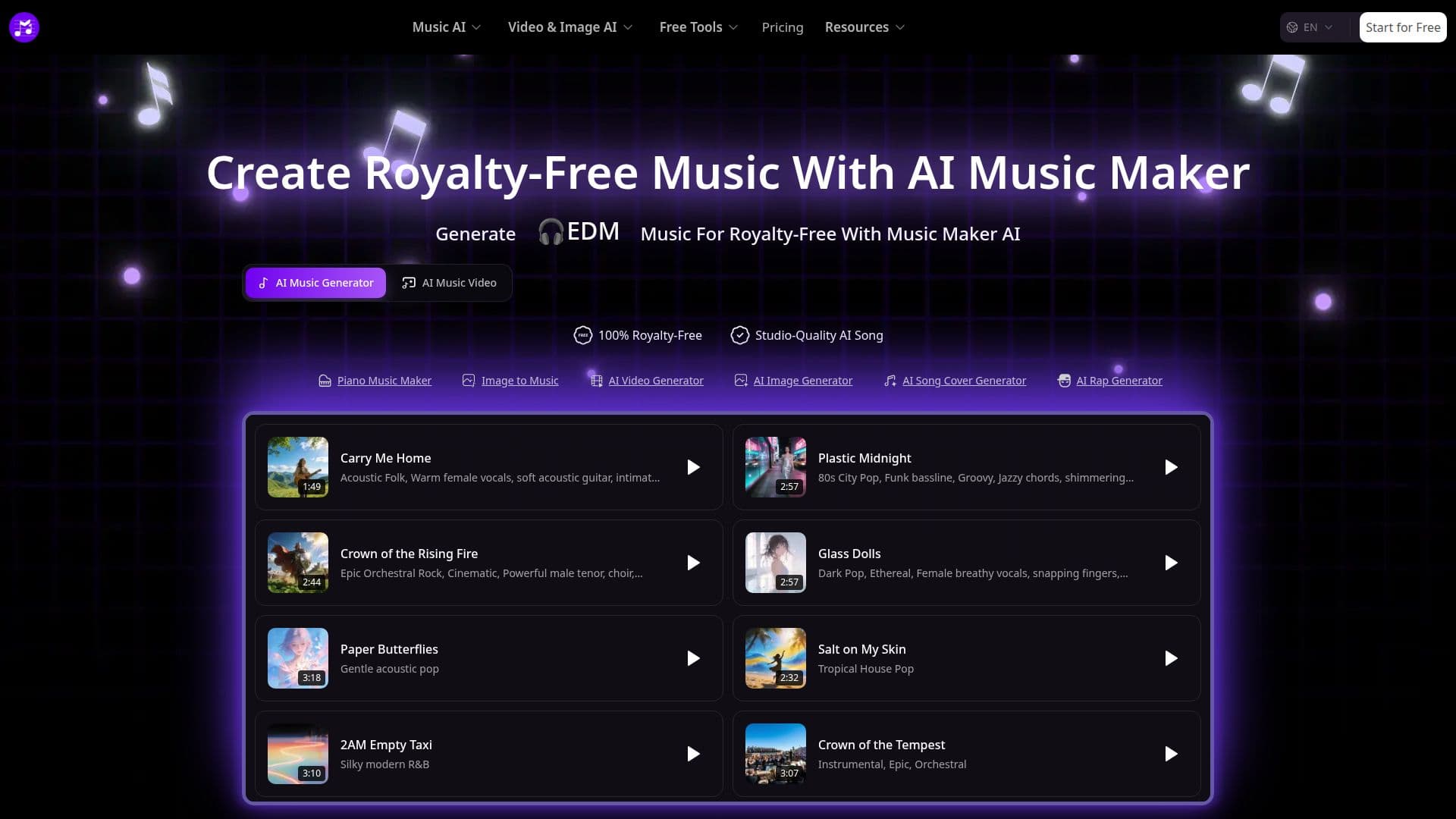 Скриншот AI Music Maker