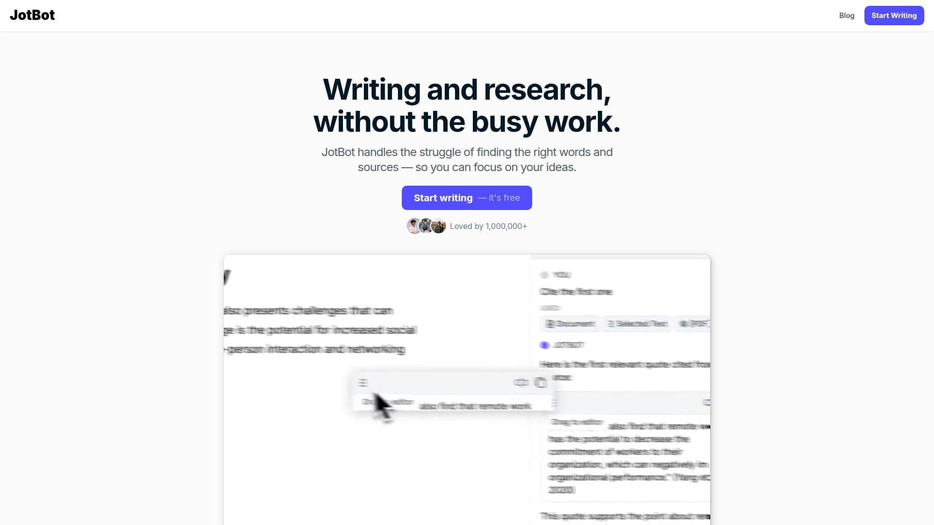 JotBot screenshot
