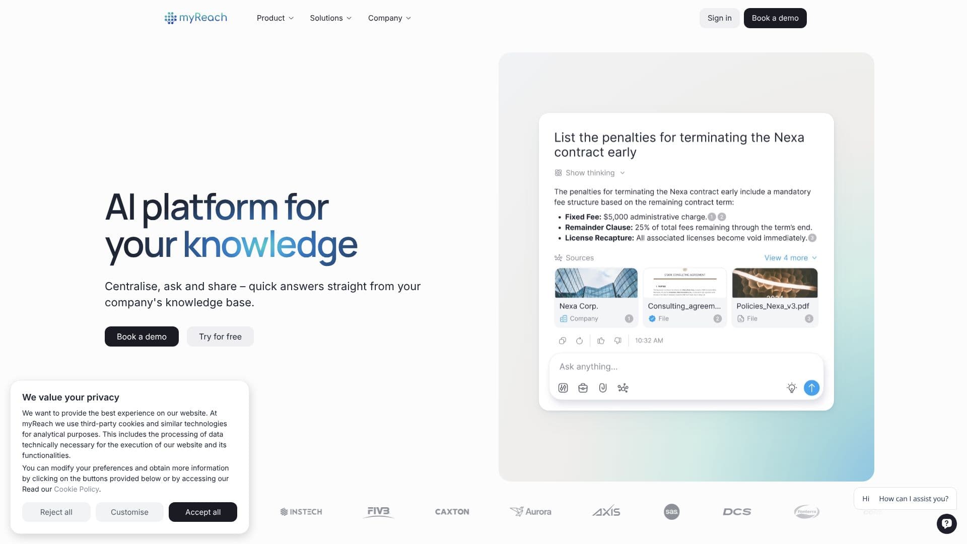 myReach screenshot