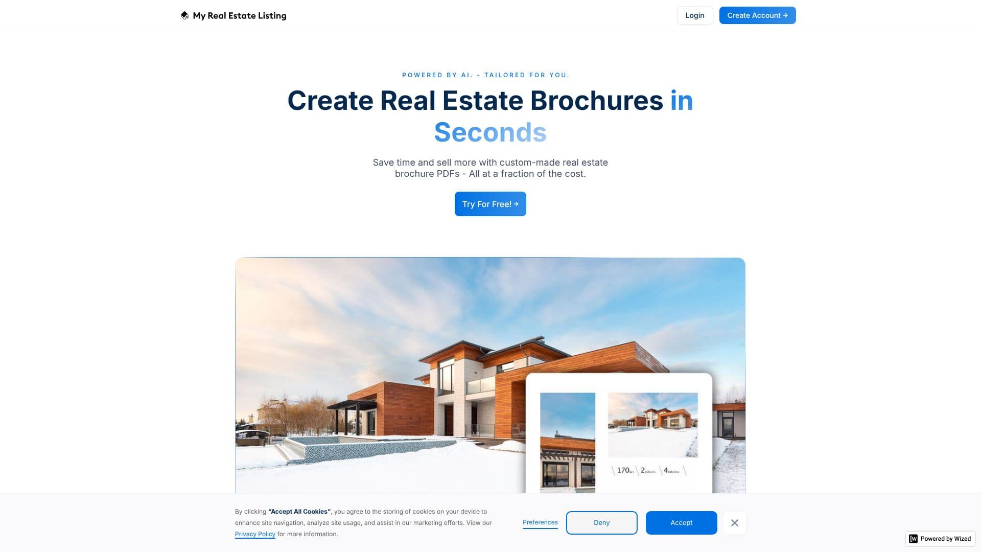 Capture d’écran de Brochures Immobilières IA