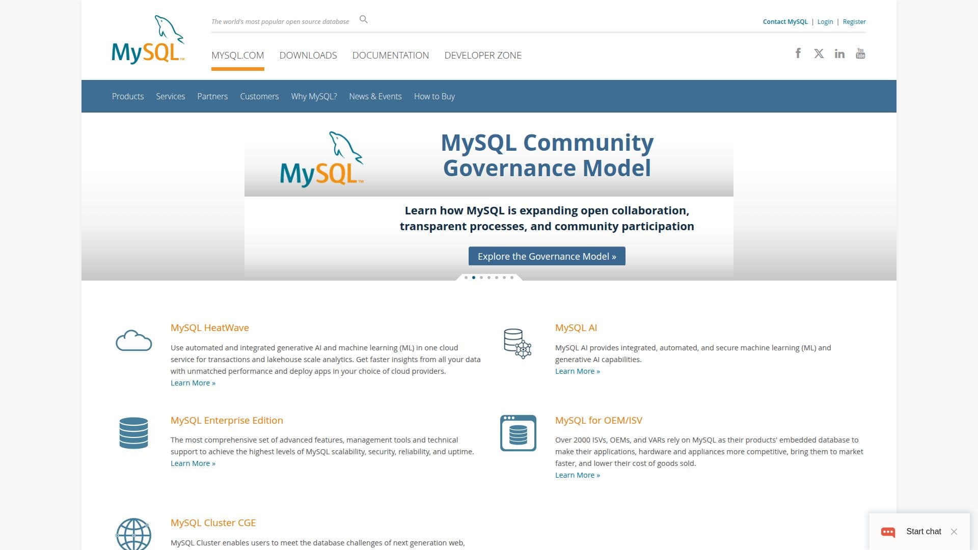 MySQL-Datenbank screenshot