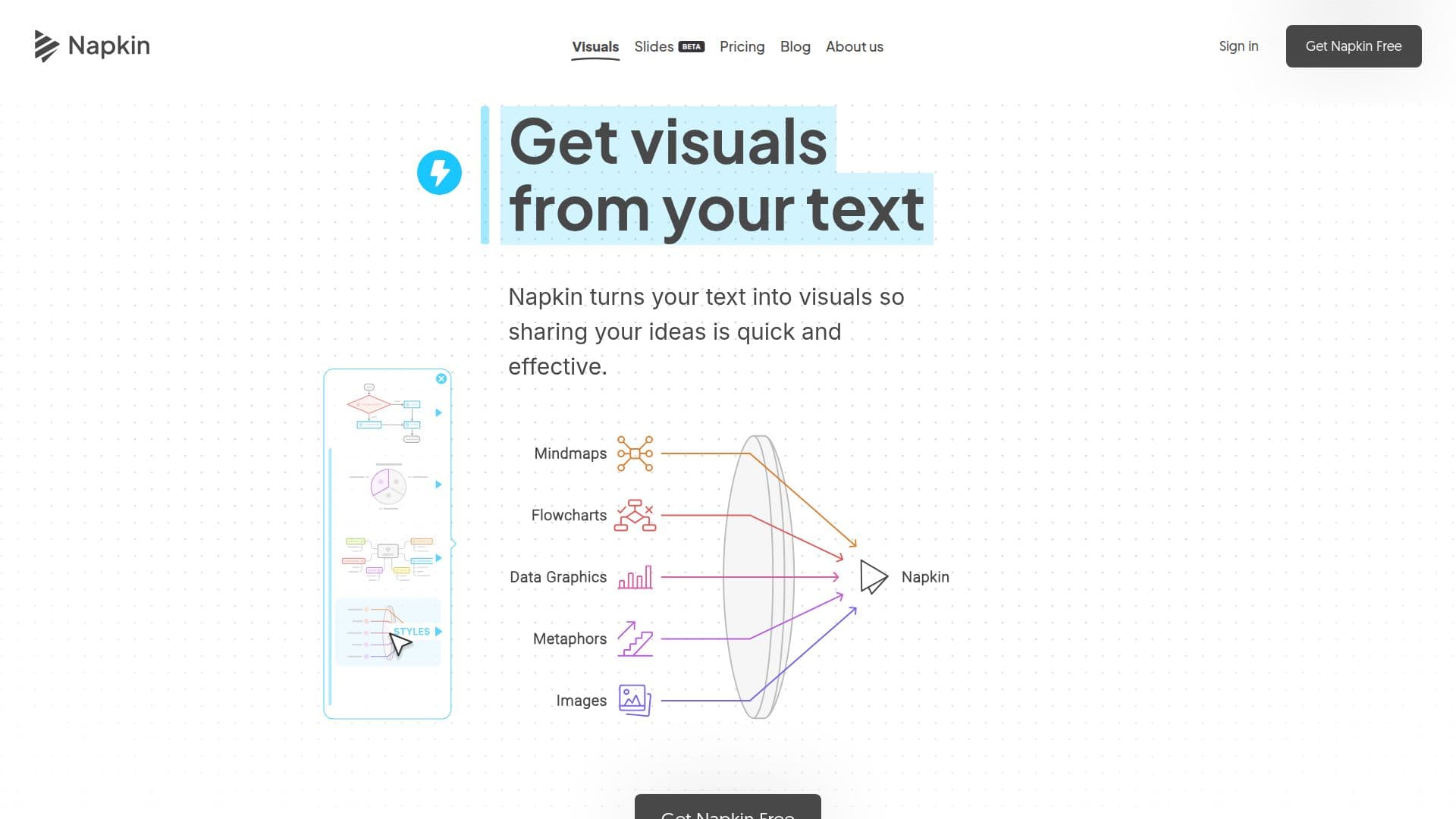 Napkin AI screenshot