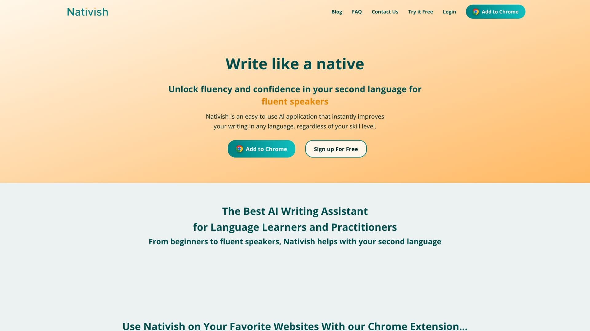 Nativish | Instant Native-Level Writing screenshot