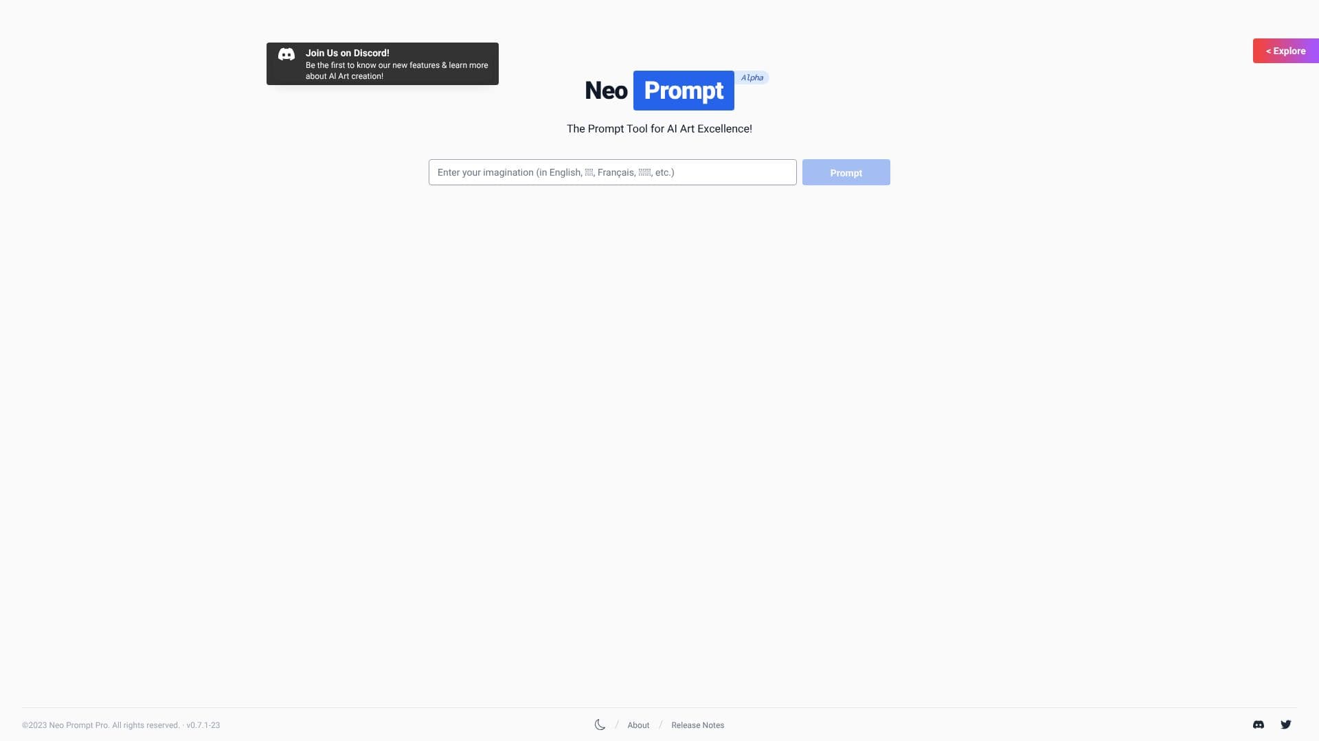 Capture d’écran de NeoPrompt Pro