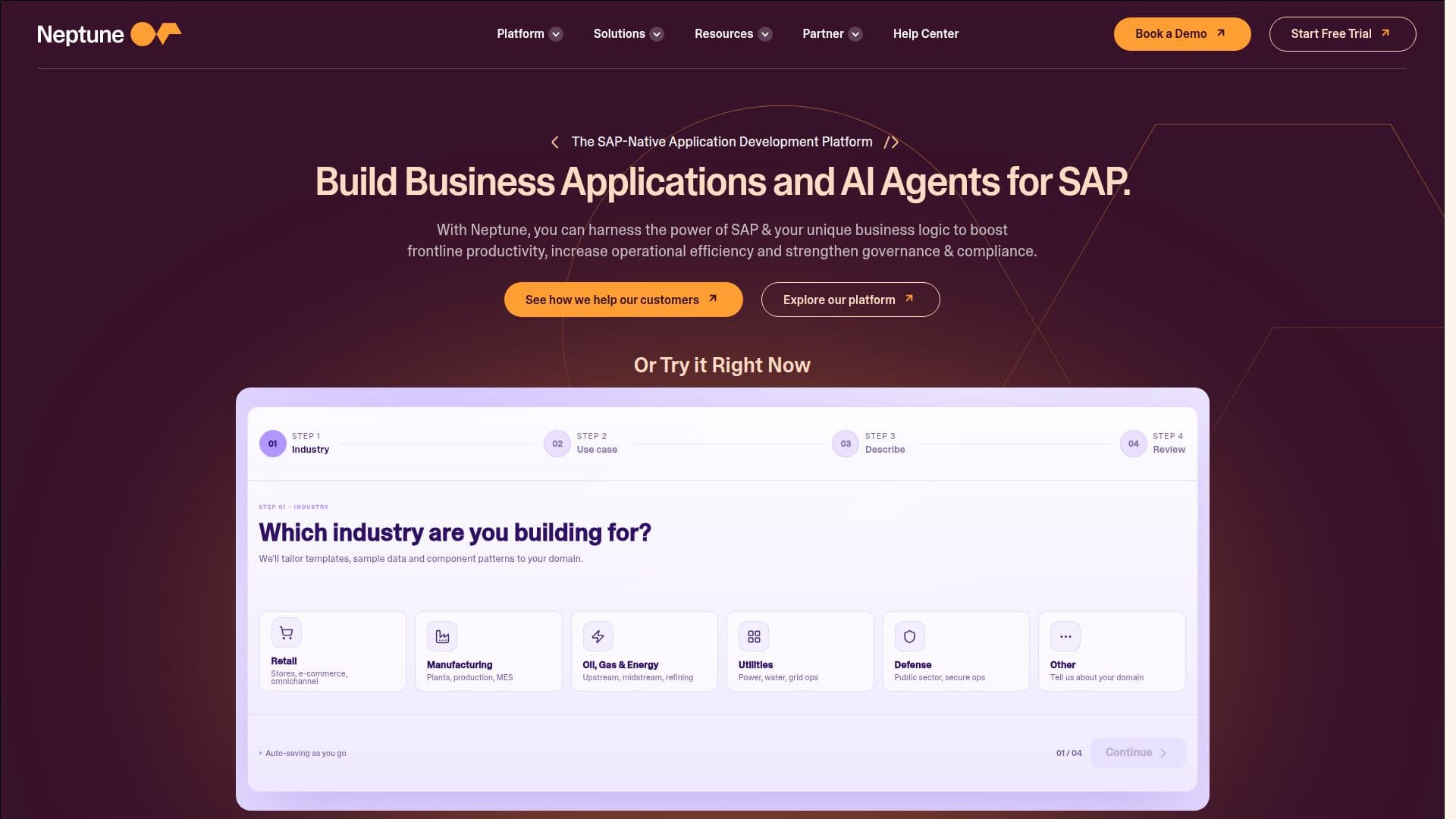 Neptune Software AI Apps screenshot
