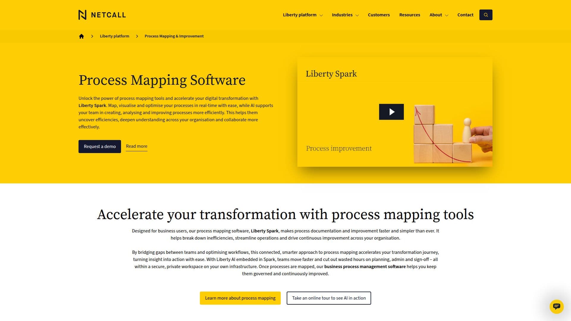 Liberty Spark Process Mapping Software screenshot
