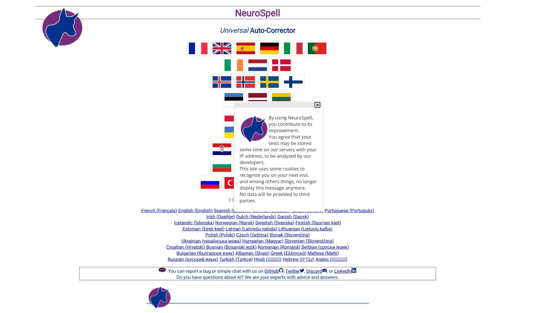 Screenshot von NeuroSpell Universal Auto-Corrector