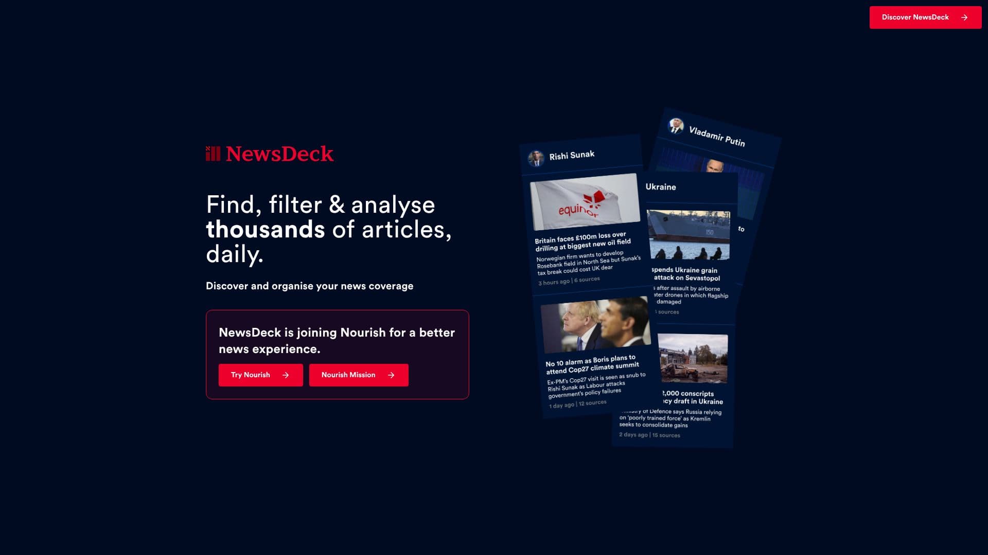 Captura de pantalla de NewsDeck