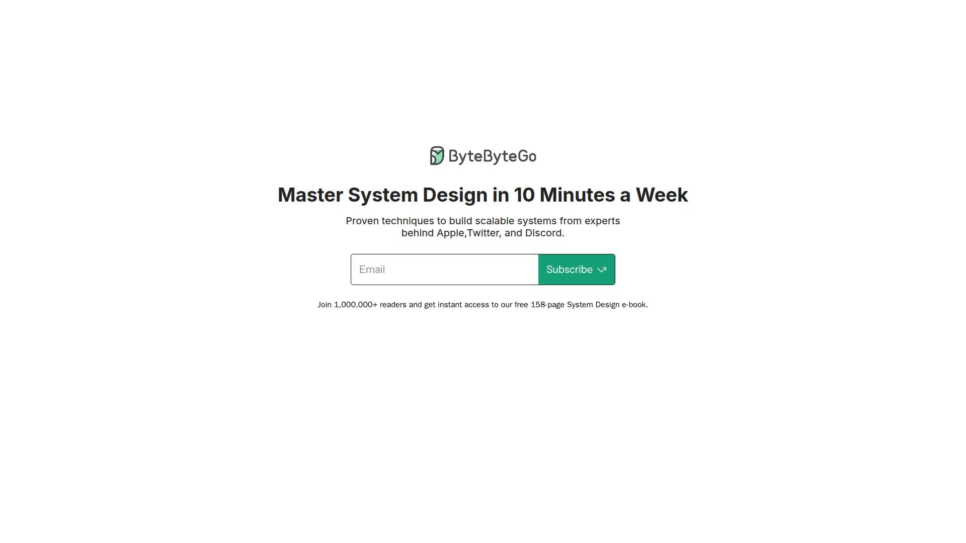 ByteByteGo Newsletter screenshot