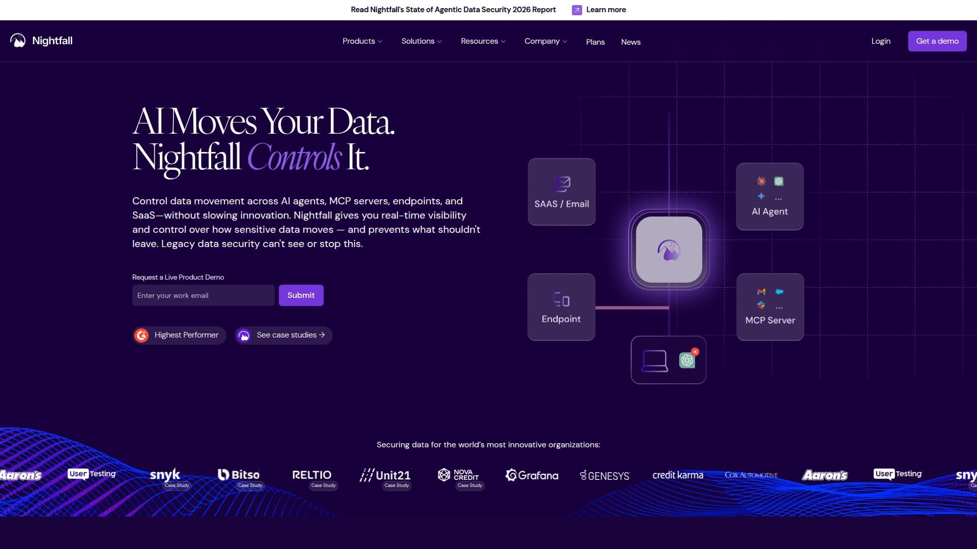 Screenshot von Nightfall: KI-Datensicherheits- und Datenverlustpräventionsplattform