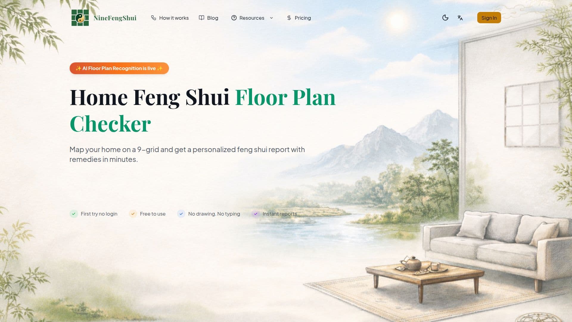 لقطة شاشة لـ NineFengShui