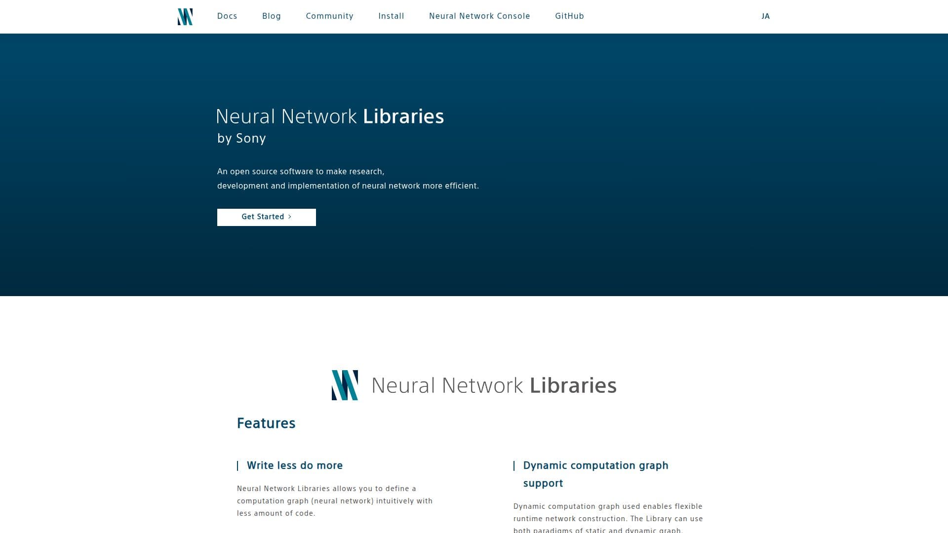 Neural Network Libraries screenshot