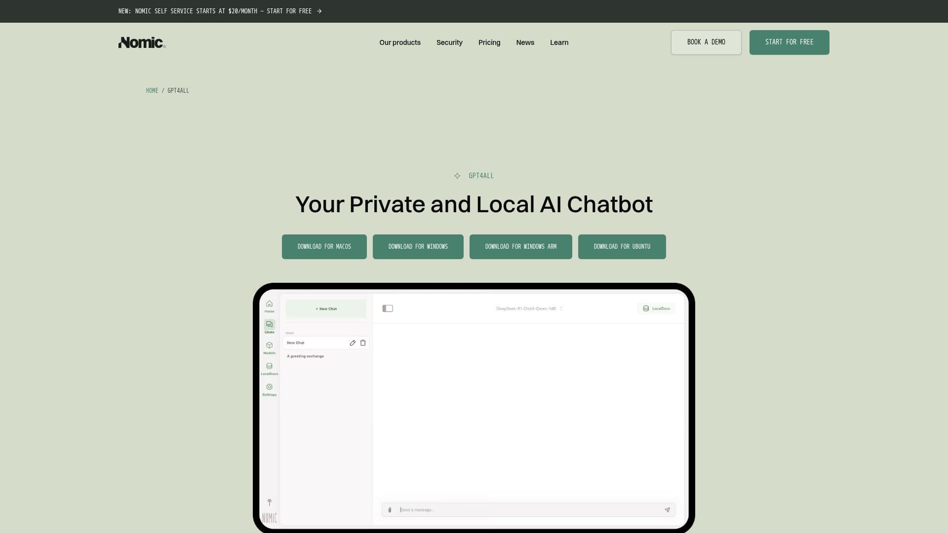 GPT4All - Chatbot AI Privado y Local screenshot
