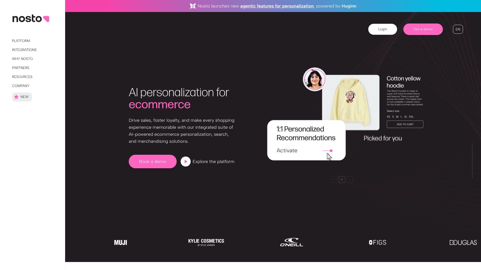 Nosto KI-gestützte Ecommerce-Personalisierung screenshot