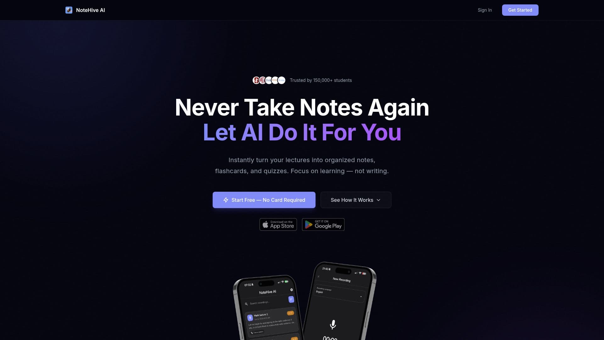 NoteHive AI screenshot