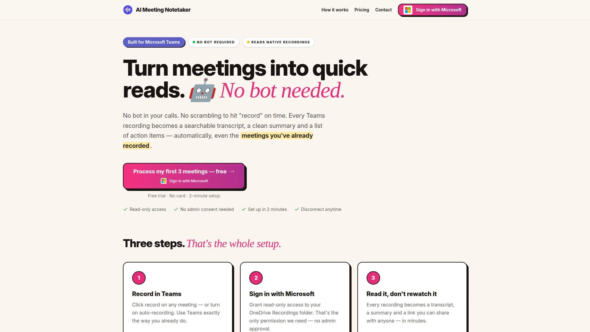 AI Meeting Notetaker screenshot
