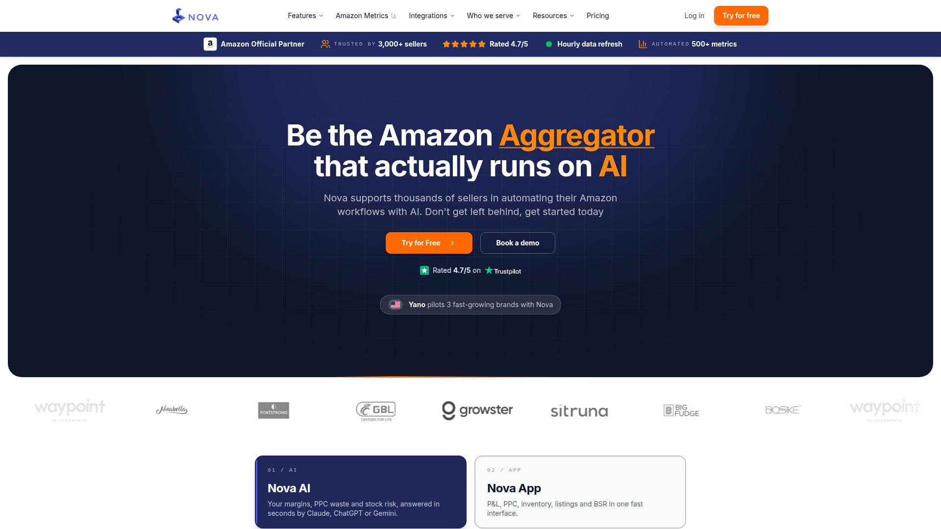 Nova Analytics screenshot