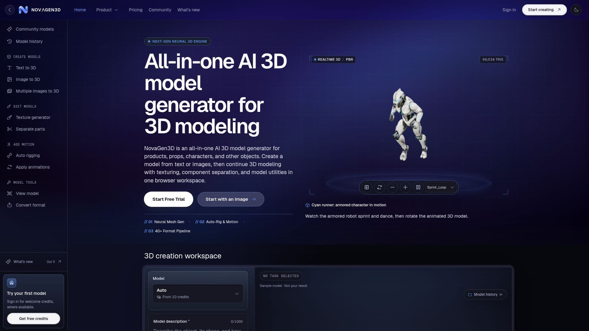 Screenshot von NovaGen3D