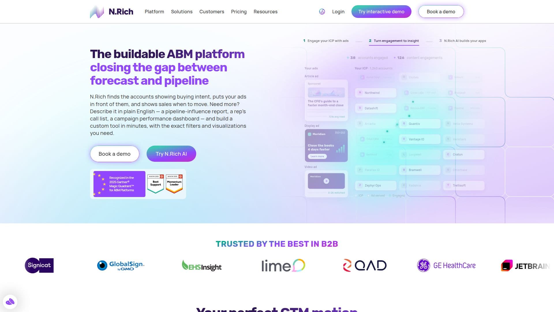 Plateforme NRICH ABM screenshot