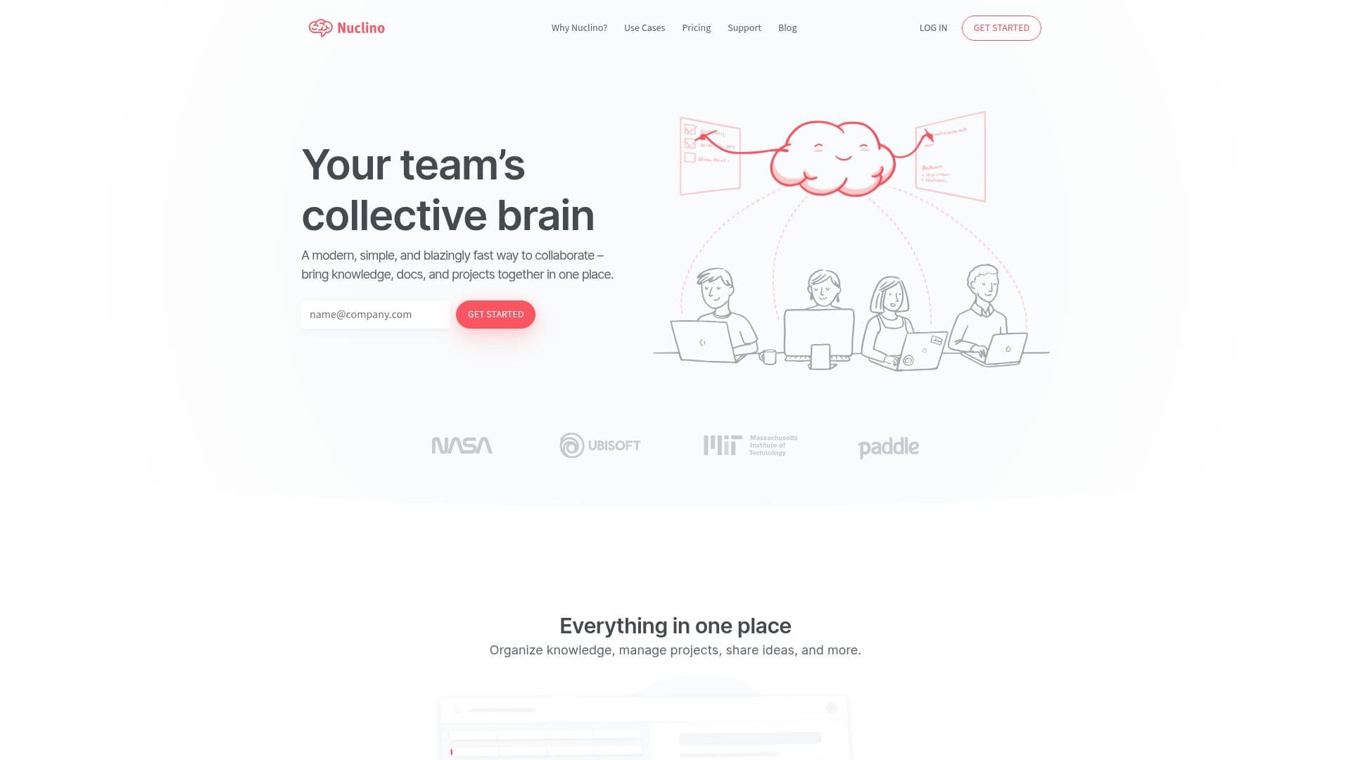 Nuclino screenshot