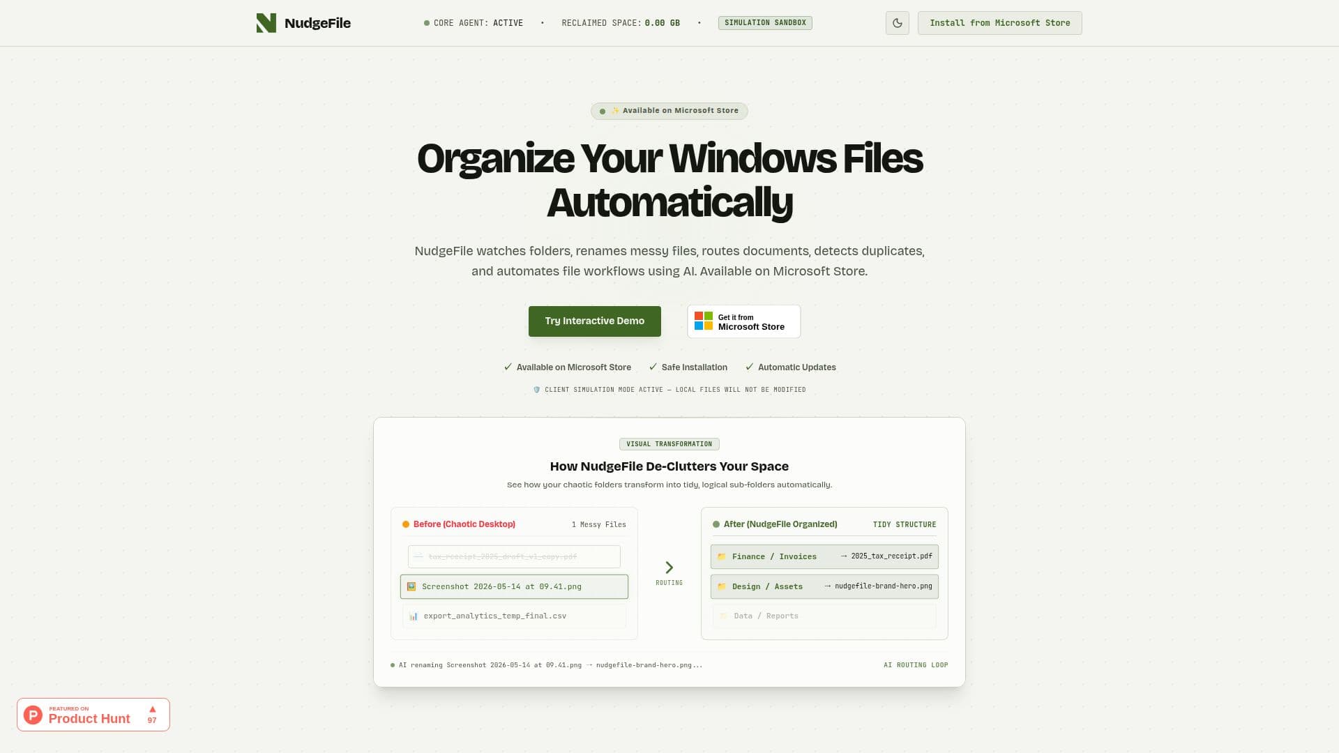 NudgeFile screenshot