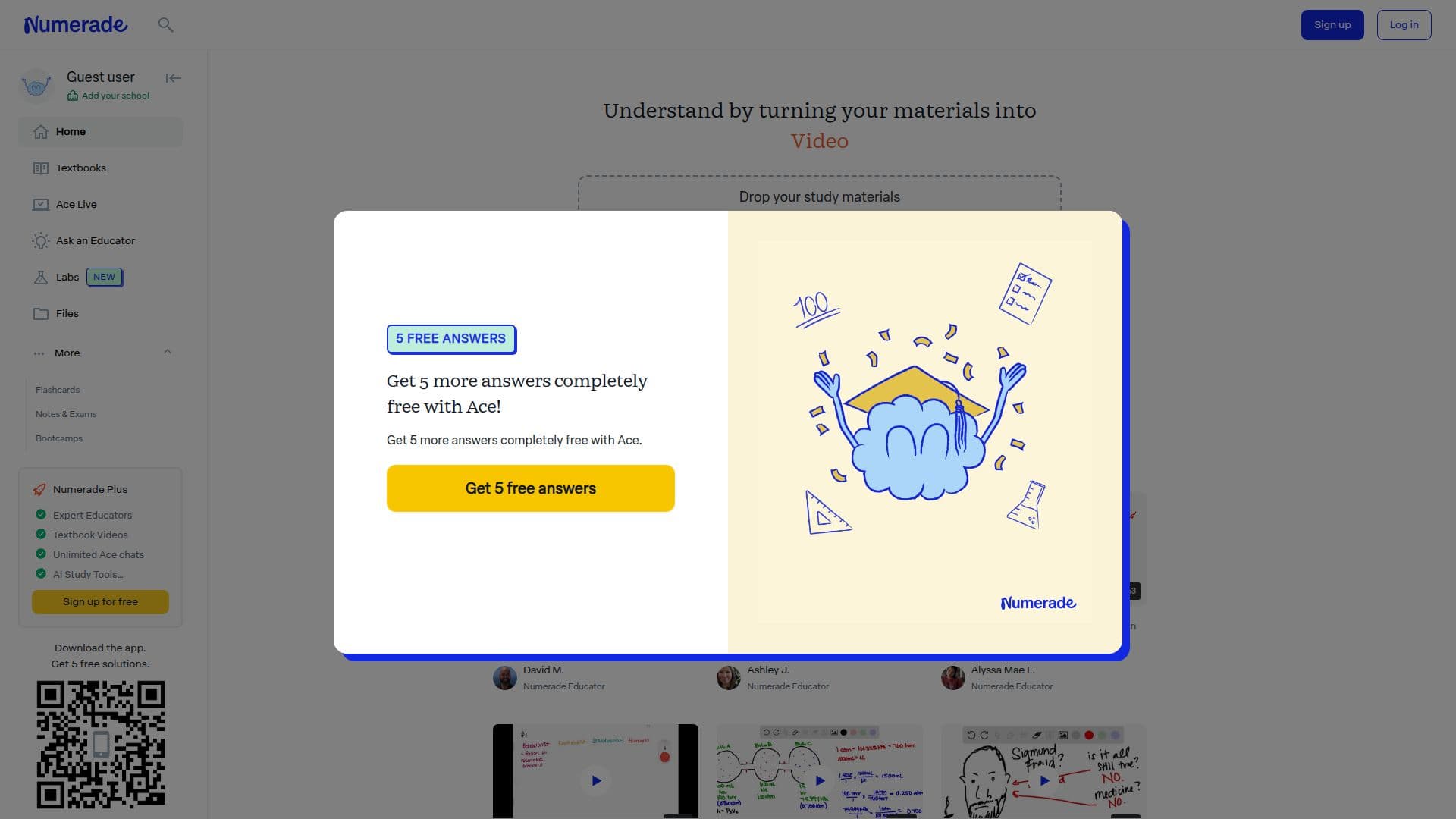 Numerade screenshot