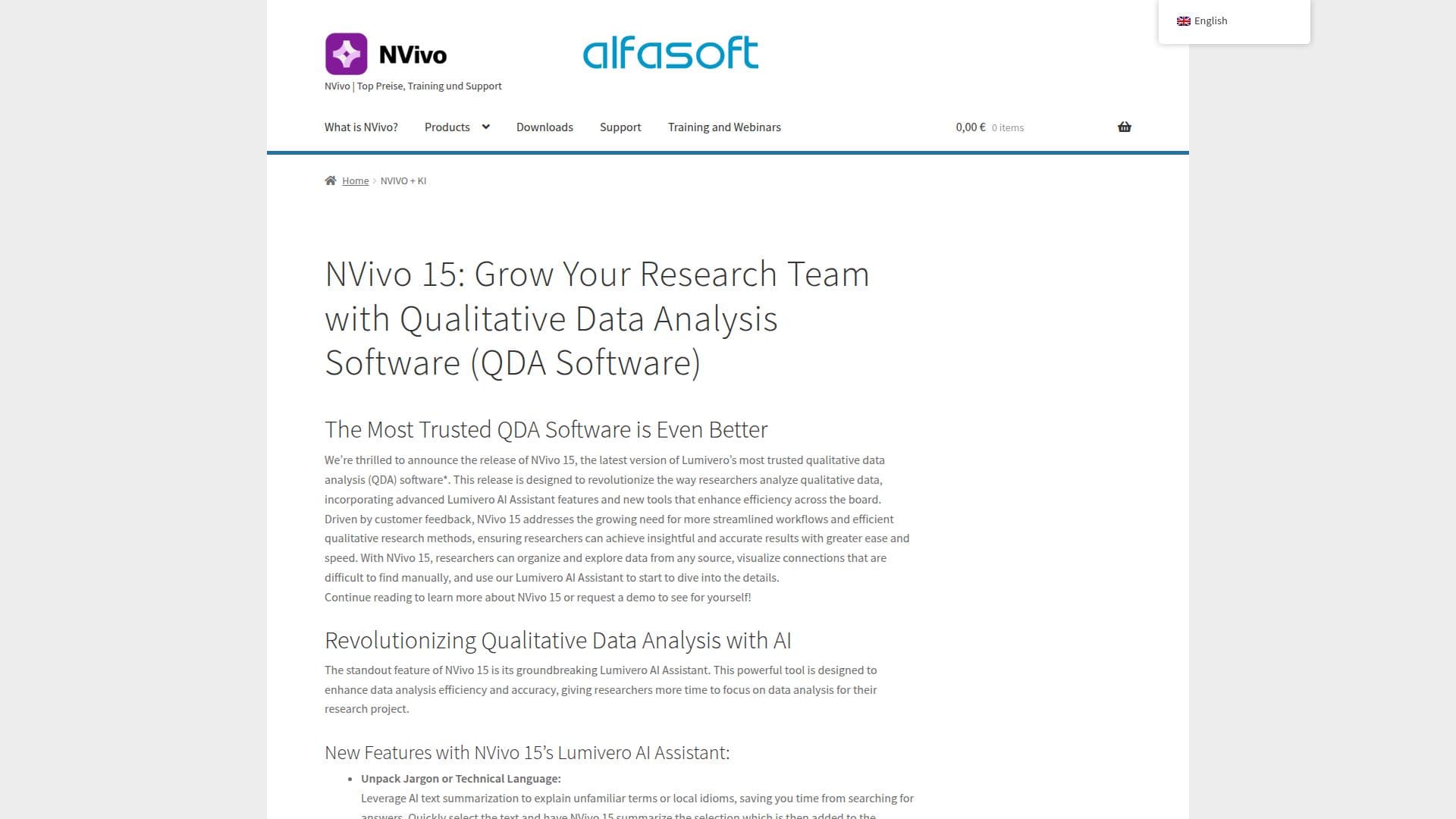 Alat NVivo AI screenshot