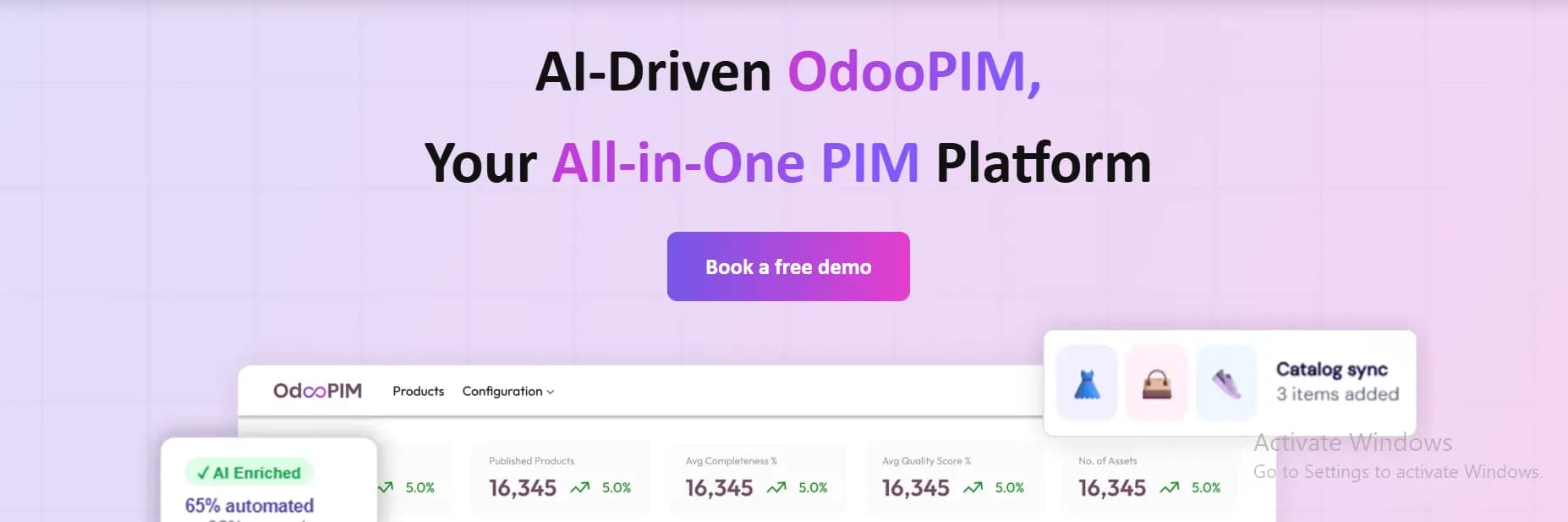 OdooPIM – AI-Driven PIM Platform screenshot