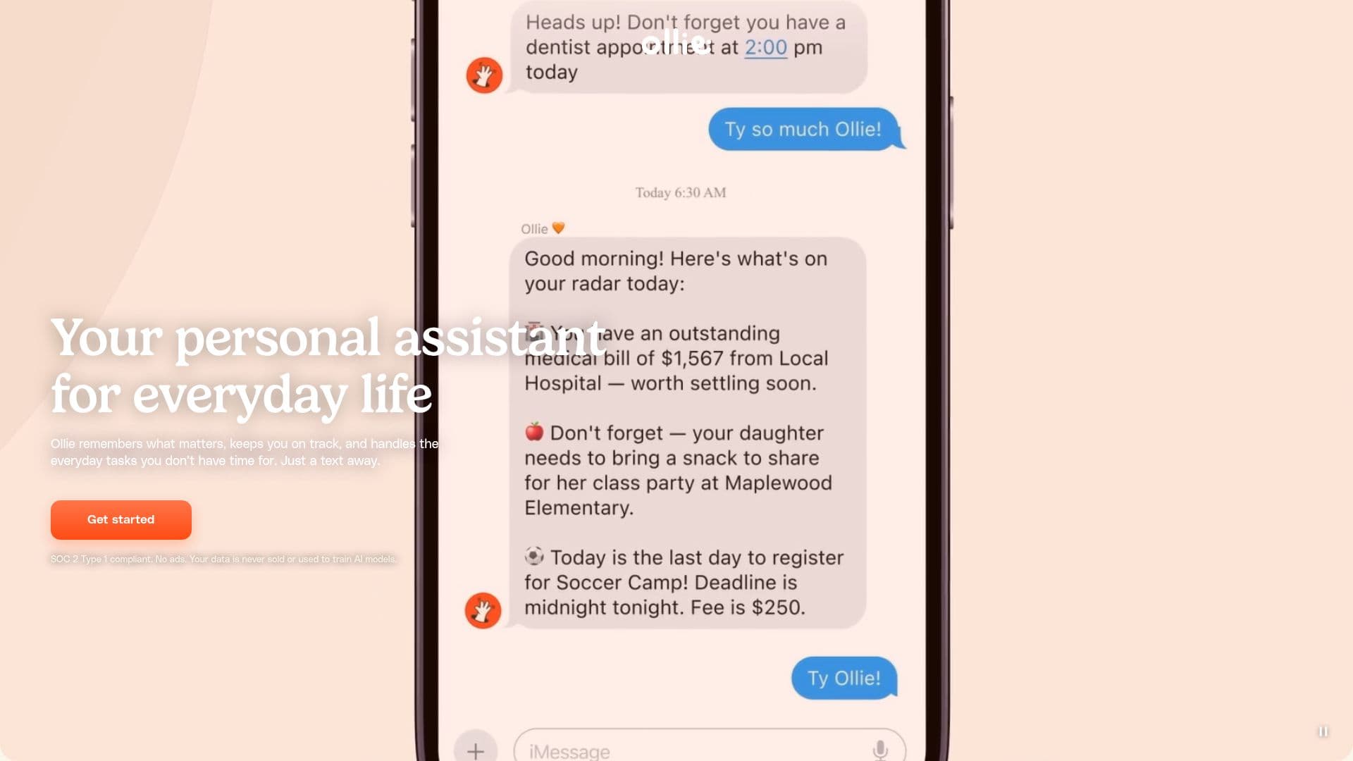 Ollie.AI screenshot