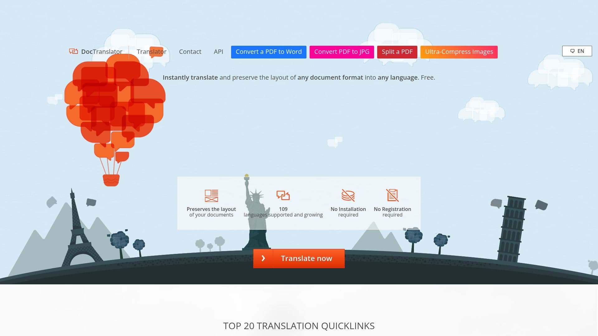 Traducteur de Documents en Ligne screenshot