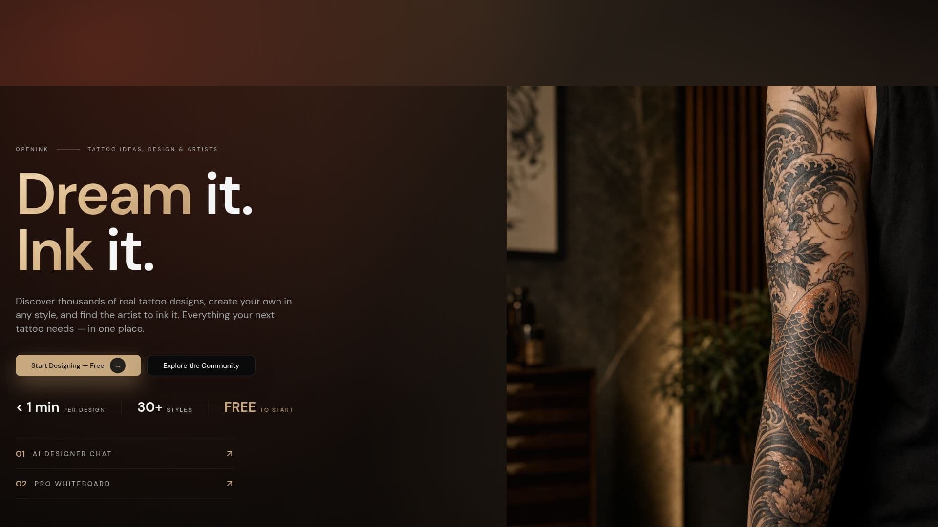 OpenInk - Ide & Studio Desain Tato screenshot