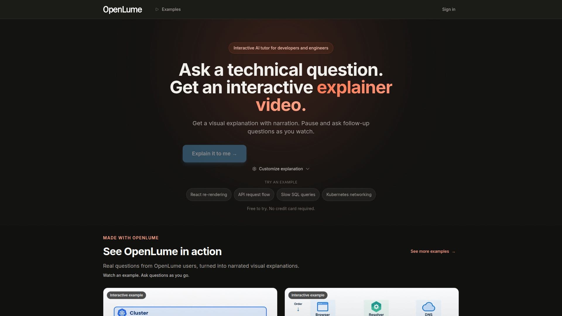 Скриншот OpenLume