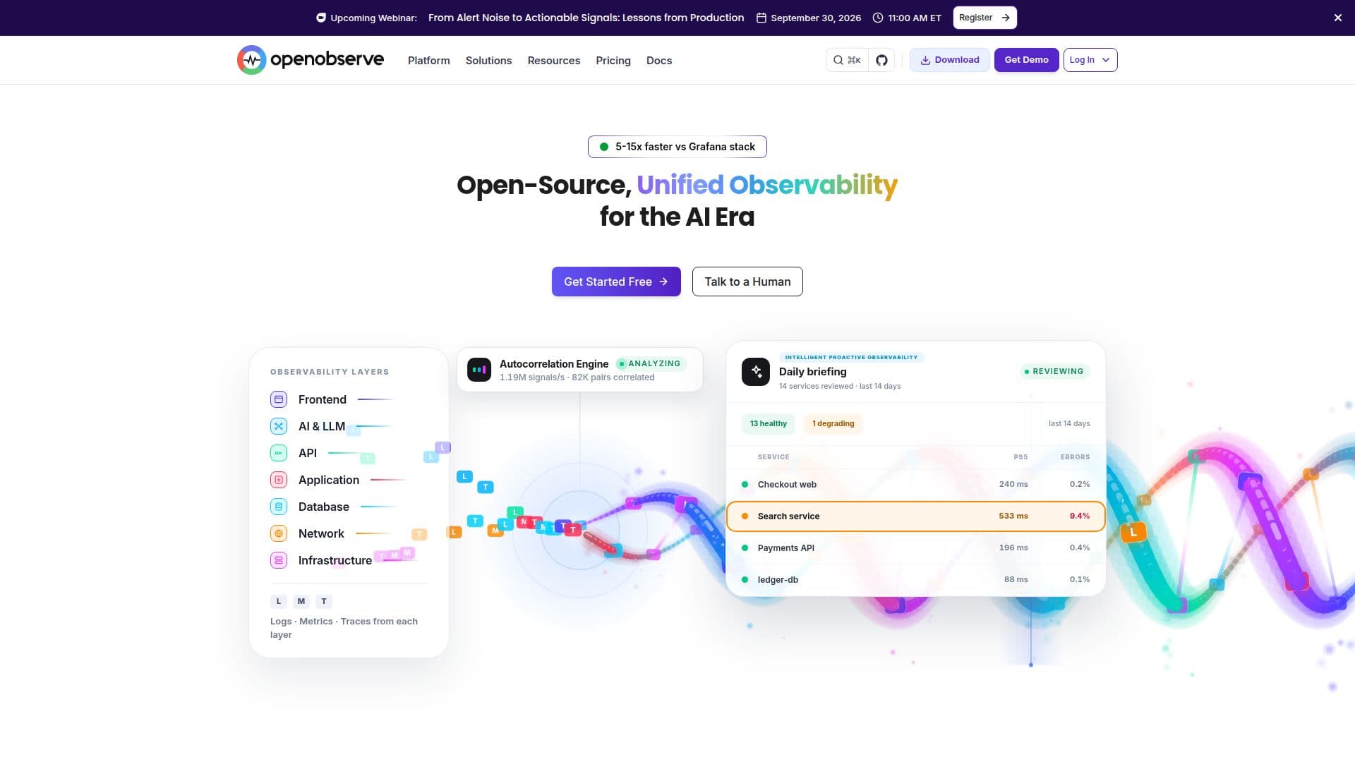 OpenObserve: منصة المراقبة screenshot