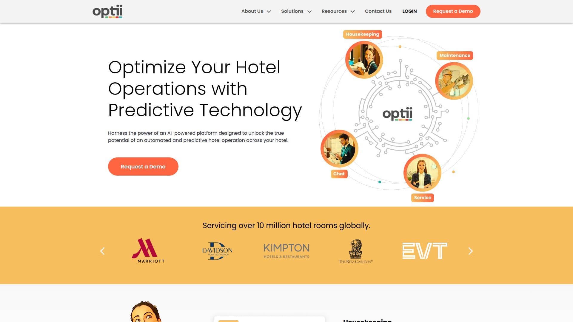 Optii Solutions — Hotel Operations Software screenshot