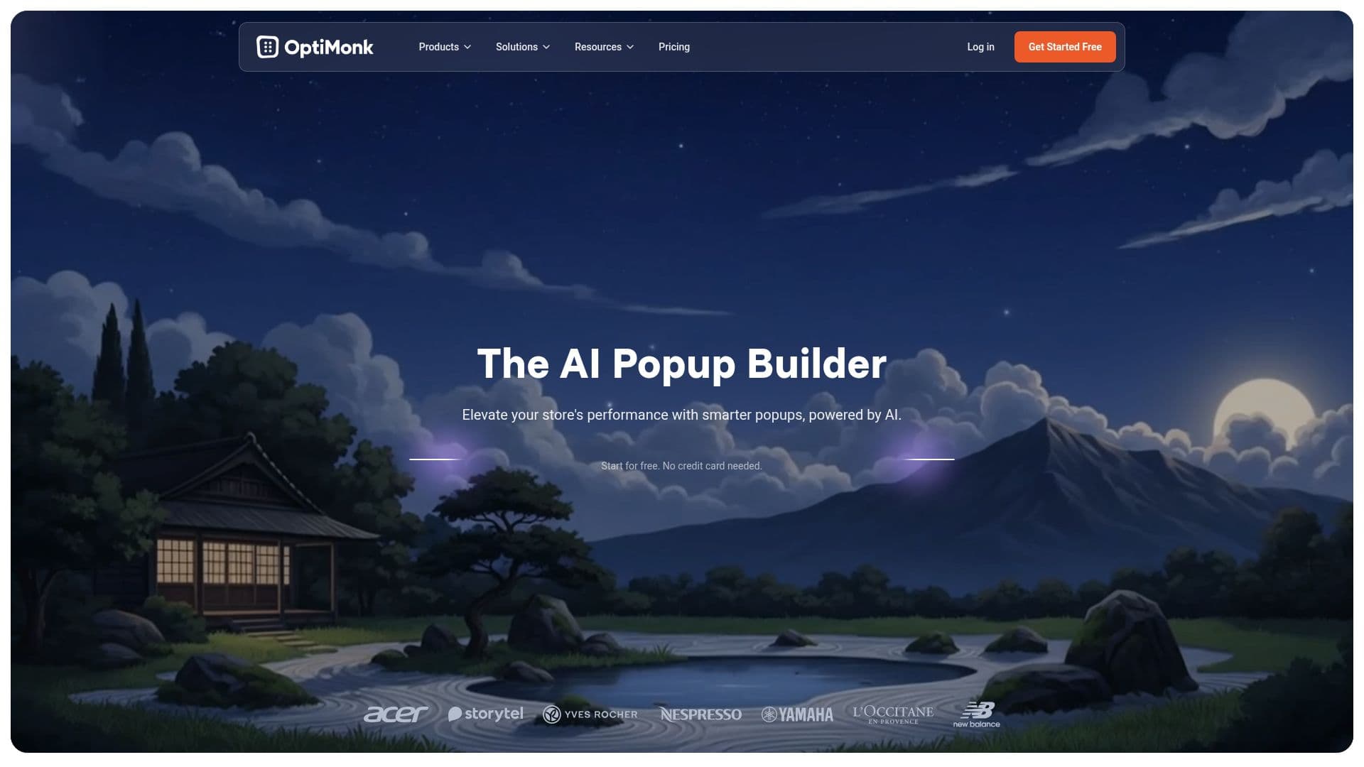 OptiMonk AI Popup Builder screenshot