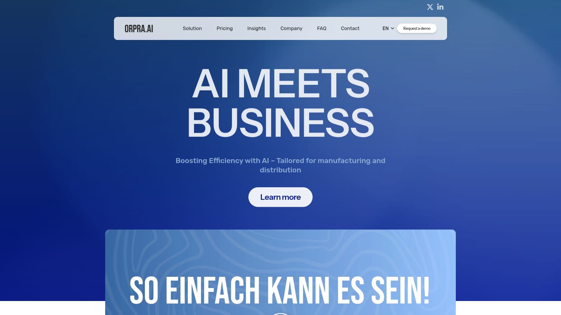 ORPRA.AI – AI Solutions for SMBs screenshot